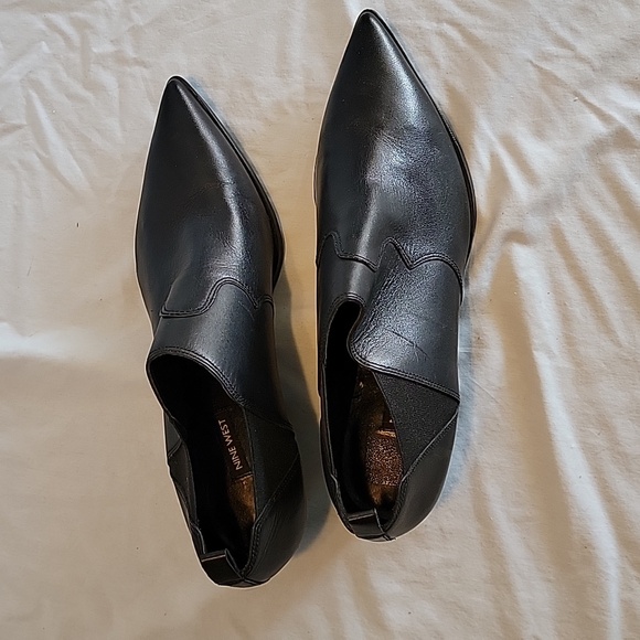 Women's NINE WEST leather size 12 boots - Picture 3 of 8